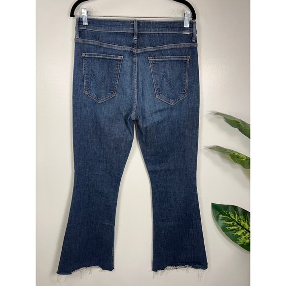MOTHER Women's Flare Jeans in Dark Blue - Picture 3 of 10
